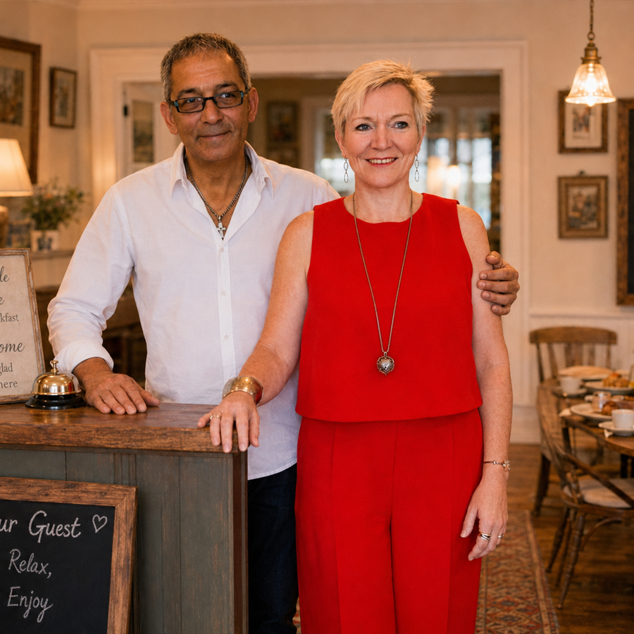B&B-uitbaters in hun zaak